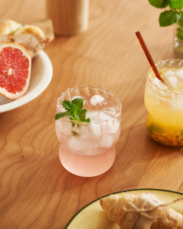 Stripe Coffee Cup Water Tumbler