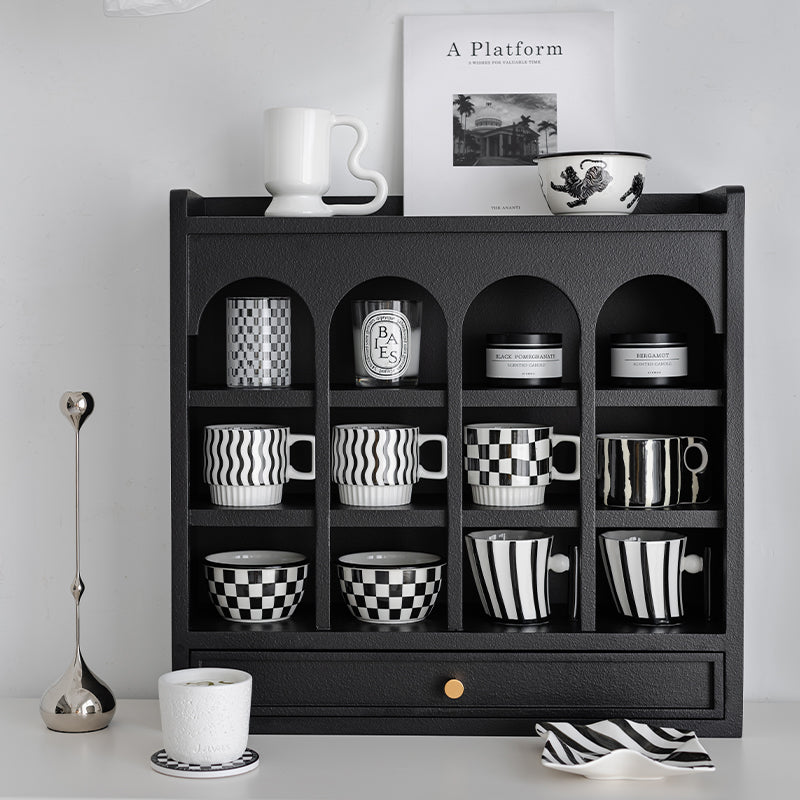 Japanese-inspired mug rack