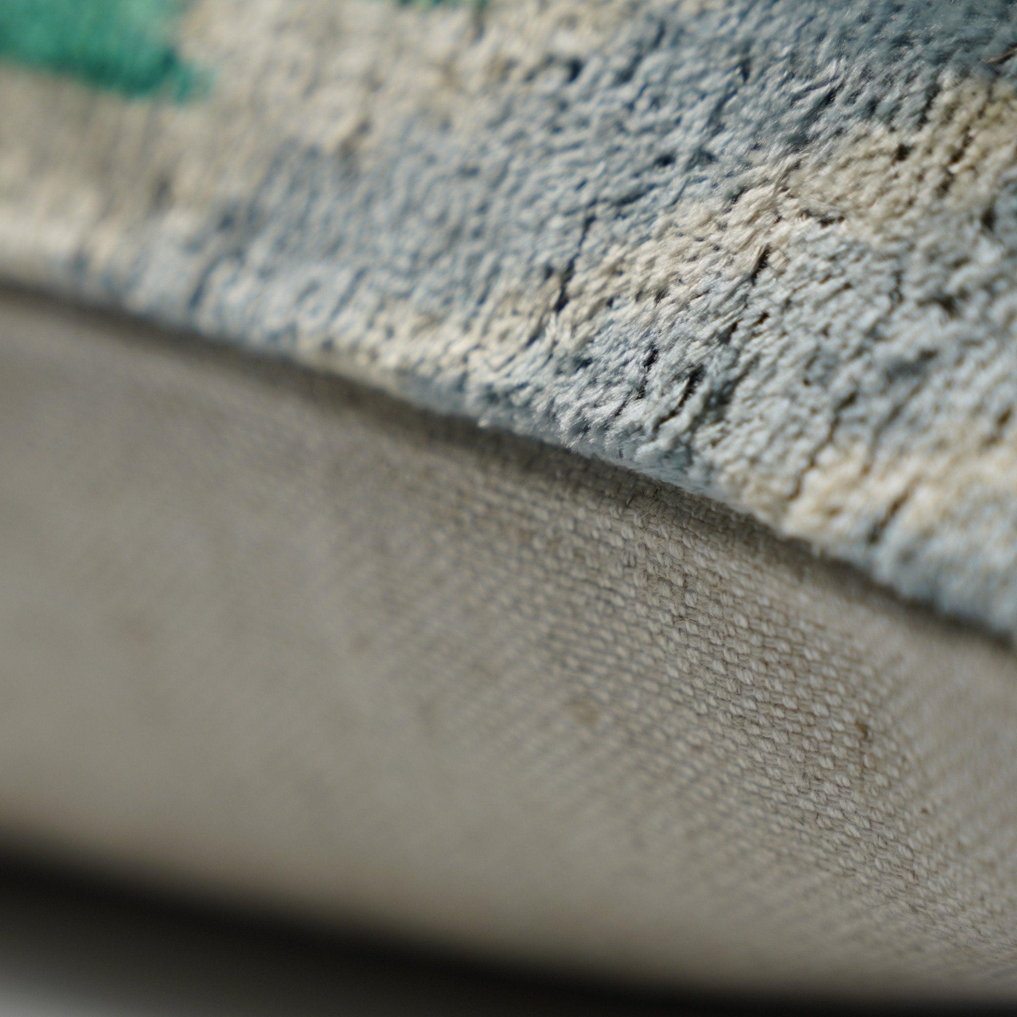 Canvello Unique Green Pillows + Down Insert 16"x16"