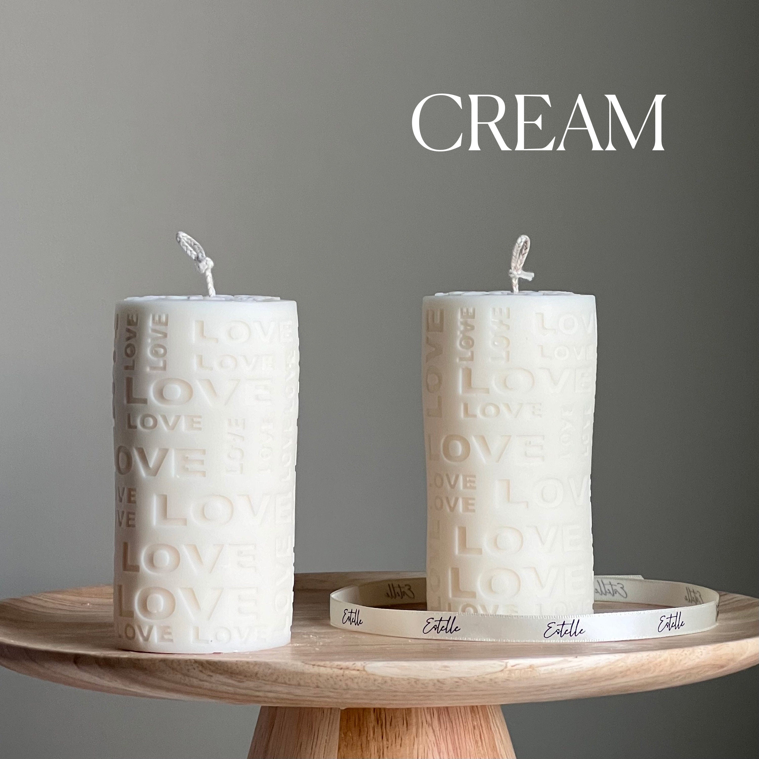 Love Soy Pillar Candle | Custom Scent & Color, Home Decor