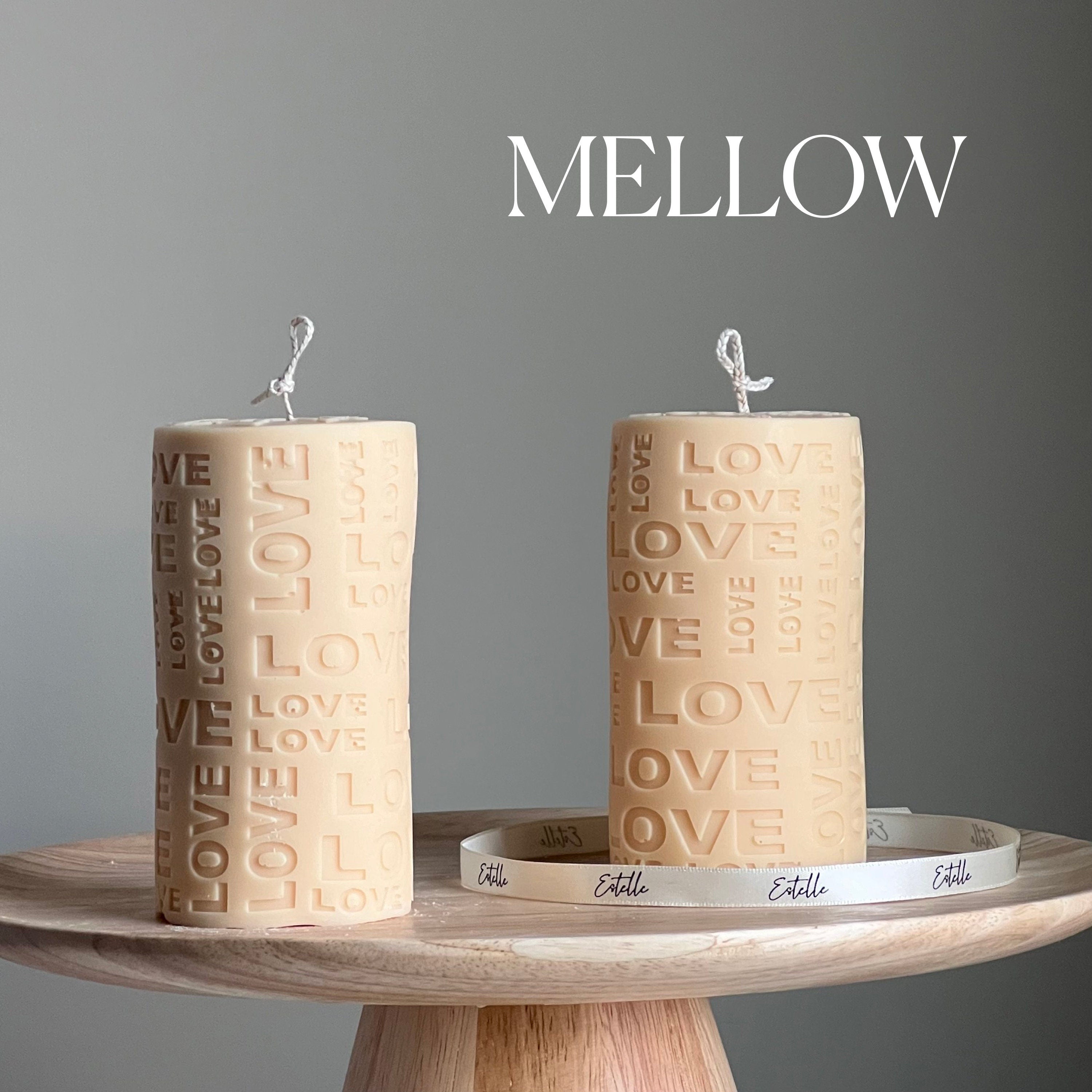 Love Soy Pillar Candle | Custom Scent & Color, Home Decor
