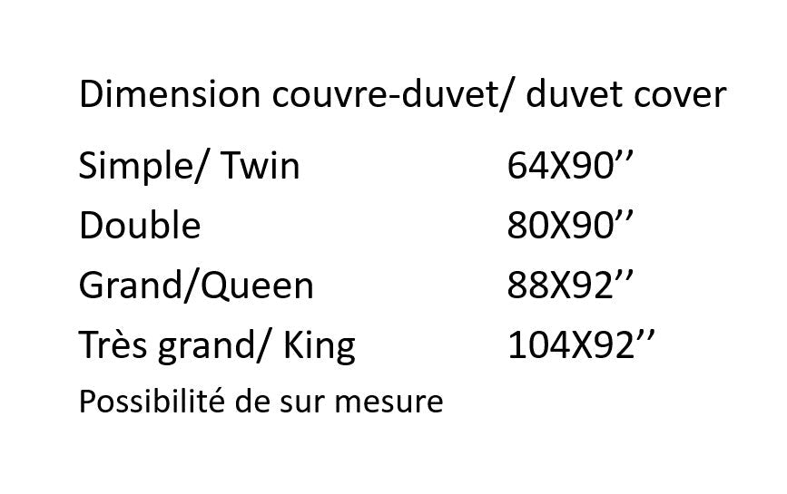 Housse de couette Jade (incluant un coussin décoratif)