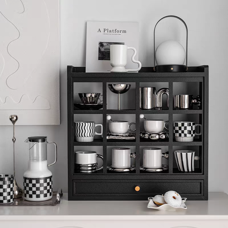 Japanese-inspired mug rack